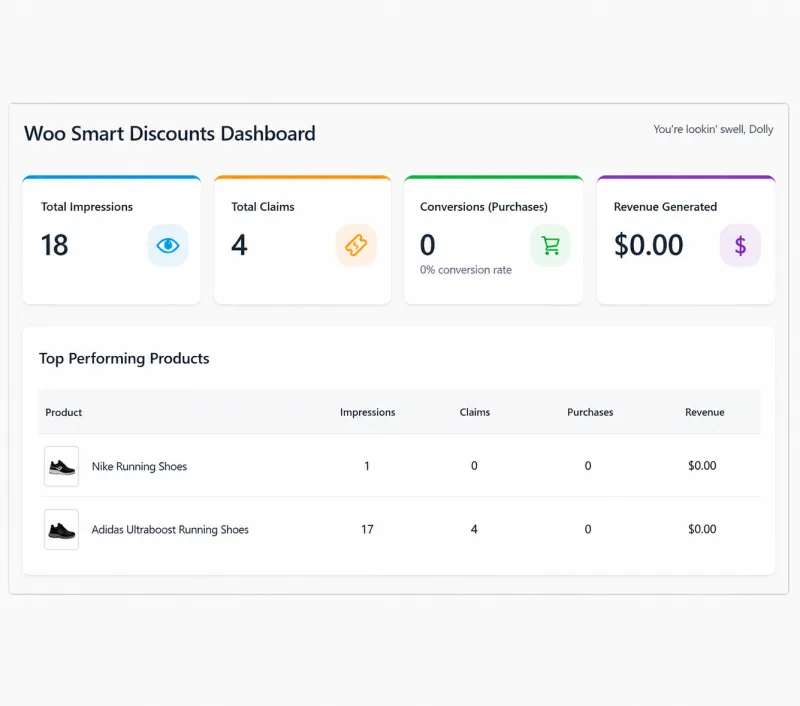 Woo Smart Discounts popup demo slide 3